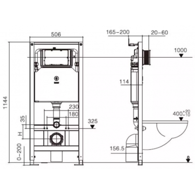 Инсталляция Welt Wasser AMBERG 506 + TELBACH 004 GL-WT + AMBERG RD-MT CR в комплекте с унитазом, безободковый, с сидением микролифт 6