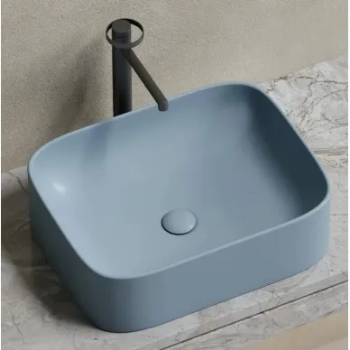 Раковина накладная Ceramicanova Element (CN6052MHL) (50.5 см) серо-голубая матовая 5