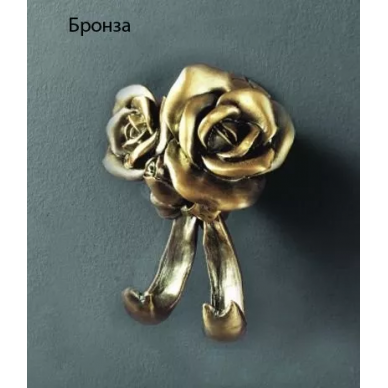 Крючок Art&Max Rose (AM-B-0912-B) бронза (двойной) 0