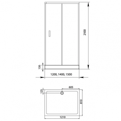 Душевой уголок Aquanet Alfa 1208-12 (120x80) 1
