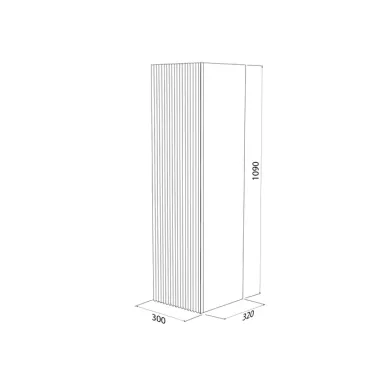 Пенал Iddis Bild 30 см BIL30G0i97 темно-серый 5