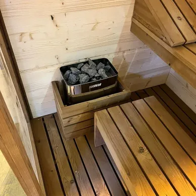 GRUPPO TREESSE AURA сауна 180х150х216Н, SX (левый вариант), подсветка, фронтальная дверь стекло/дерево SA1815DX01AVL 6