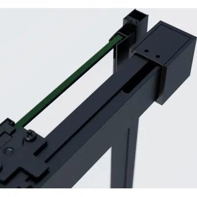 Душевая дверь Vincea Soft 2 VDS-3SO2120CLB 120x200 см, профиль чёрный/стекло прозрачное 4