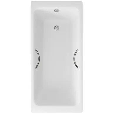 Ванна чугунная Delice Parallel DLR220506R 180х80 см, без антискользящего покрытия, с ручками 1