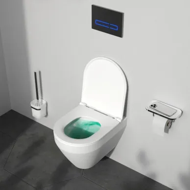 Унитаз подвесной Am.Pm Spirit V2.0 C701900SC безободковый, с микролифтом, белый 8