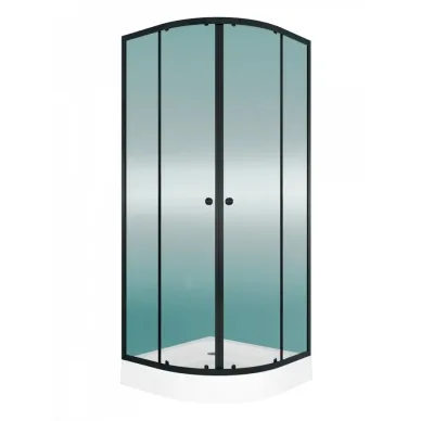 Душевой уголок Teymi Lina T00502 80x80, с поддоном, чёрный/стекло прозрачное 7