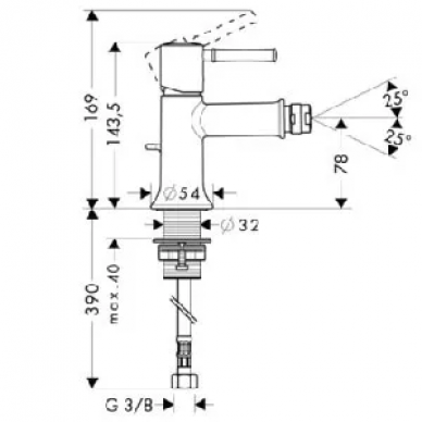 Смеситель для биде Hansgrohe Talis Classic (14120000) 1