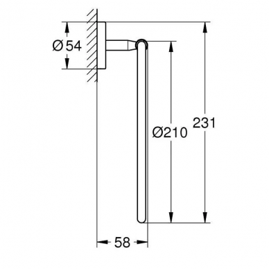 Полотенцедержатель Grohe Bau Cosmopolitan (40460001) 1