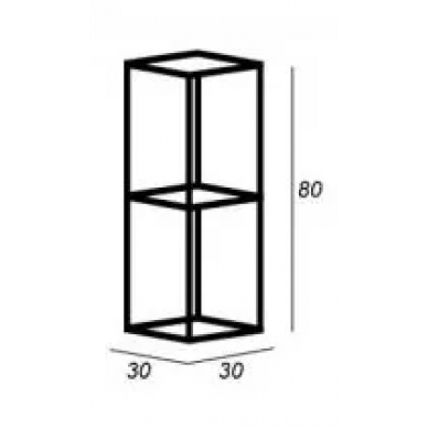 Шкаф подвесной Cezares Cadro 30 (nero) 1