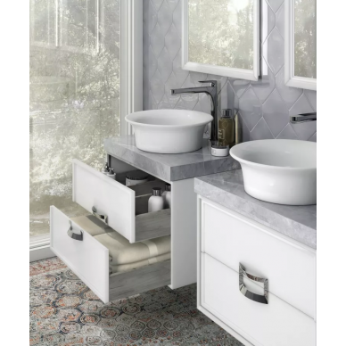 Тумба для ванной Kerama Marazzi Canaletto 60 (белый матовый) 8