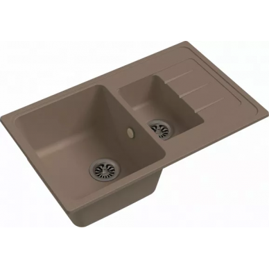 Мойка кухонная Ewigstein Elegant (E- 60KF крем) крем 2