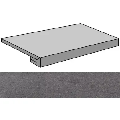 Lava Negro Lappato Gradone Rec-60 29.75x59.55 0