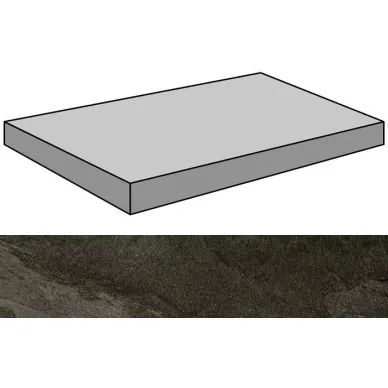 Materia Black Natural Gradone Rec Ang 29.75x59.55 0