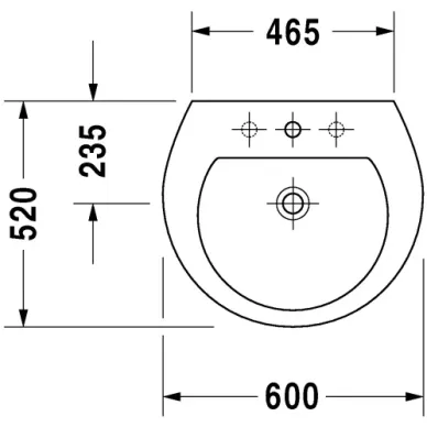 Раковина Duravit Darling New (262165) (65 см) 5
