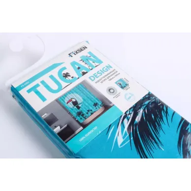 Шторка для ванной  Fixsen Tucan (FX-2502) без колец 5