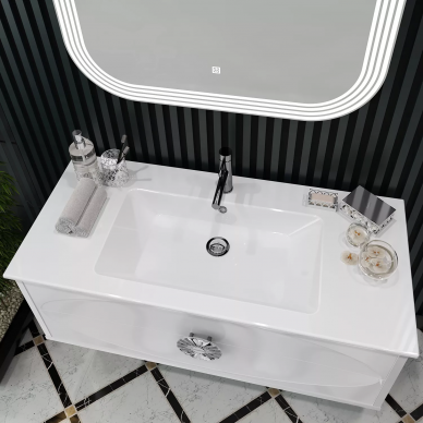 Тумба для ванной Opadiris Ибица 120 белый/хром 6