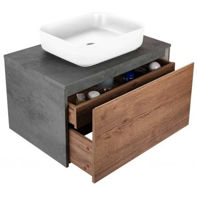 Тумба для ванной Vincea Mesa 800 (VMC-2MS800TB) (80 см) (t.oak+beton) 6