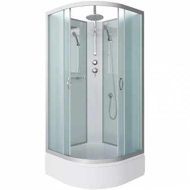 Душевая кабина Niagara Classic (NG-3302-14BKT) 100х100х210 см, без крыши, матовое стекло 0