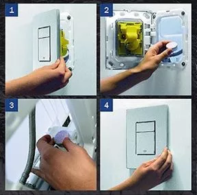 Как снять кнопку grohe