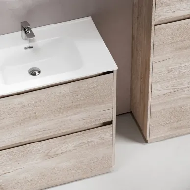 Тумба для ванной Sancos Libra Floor LB90FEG напольная, 89 см, дуб галифакс натуральный 6
