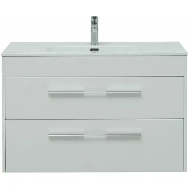 Тумба для ванной Aquanet Августа 277509 100 см Flat, белый глянец 7