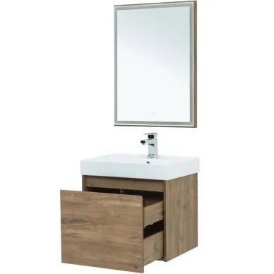 Тумба для ванной Aquanet Nova Lite 249511 60 см, дуб рустикальный 3