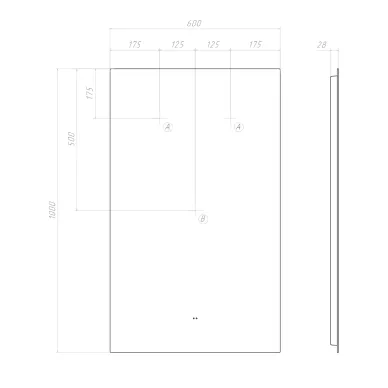 Зеркало VIGO Quadro Comfort 144 60 см 5