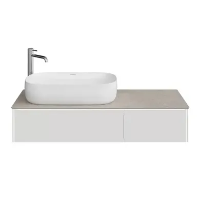 Kerama Marazzi Magica Тумба подвесная, 115.4х48.5х22см., 2 ящика, цвет: утренний серый матовый MA.120.2\MGR.M 9