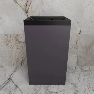 Тумба для ванной Style Line Моно ЛС-00002451 напольная, 50 см, графит нубук 5