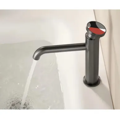 Смеситель для раковины Bronze de Luxe 9009GM-R графит/красный 6