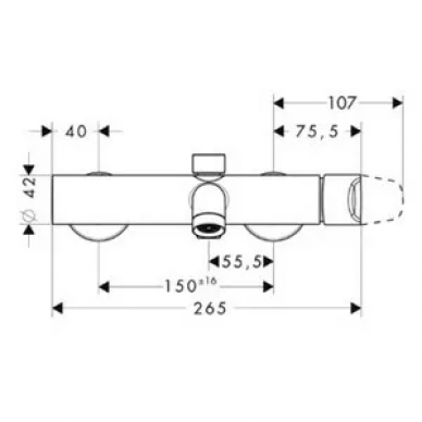 Смеситель для ванны Hansgrohe Axor Citterio M (34420000) 1