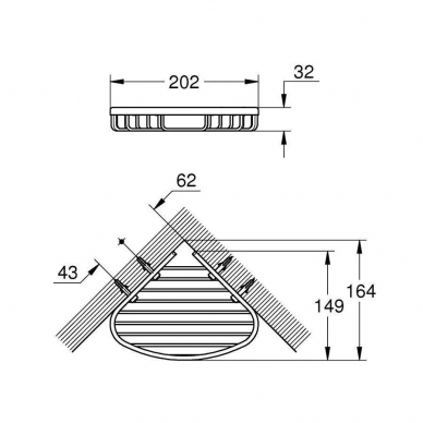 Полочка Grohe Bau Cosmopolitan (40664001) 1