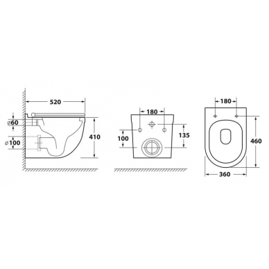 Чаша подвесного унитаза OWL 1975 Eld (OWLT190101) безободковый с сиденьем микролифт 2