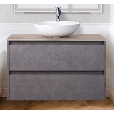 Комплект мебели для ванной Belbagno SET-KRAFT 80 (SET-KRAFT-800-PG-C-BB344-LOY-GRT-800/800) Pietra Grigio 3