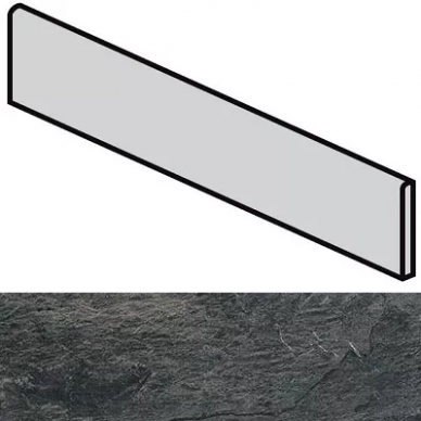 745431 Ardoise Noir Battiscopa 4.6x60 0