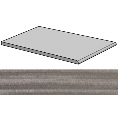 Otta Gris Corrugato Peldano-30 29.75x59.55 0