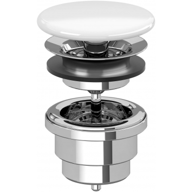 Сливной набор для раковины Villeroy & Boch (68080001) белый (не запираемый) 0