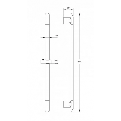 Душевая штанга Iddis Mirro (MIR6940i17) 1