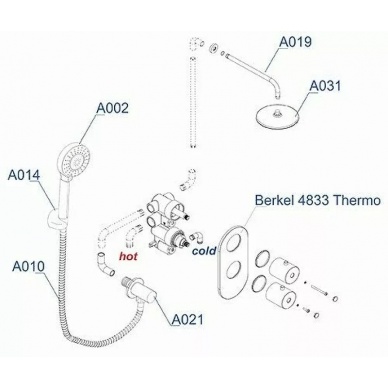 Термостат Wasserkraft Berkel (A16031) хром 15