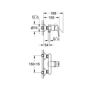 Комплект для душа Grohe BauLoop (118111) 3 в 1 3