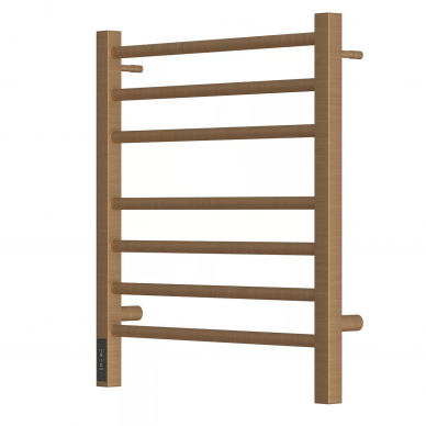 Полотенцесушитель электрический Point Веста (PN70756BR) П7 500x600, диммер слева, бронза 0