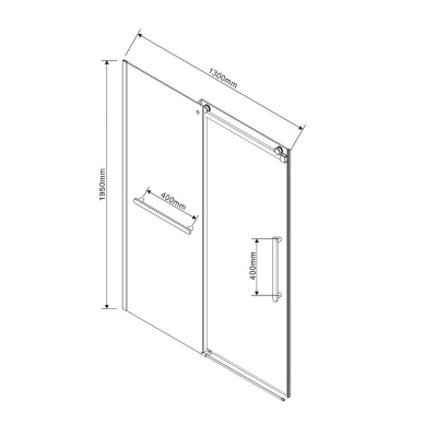Душевая дверь Vincea Como Soft (VDS-1CS130CL) 130x195 см, профиль хром/стекло прозрачное 10