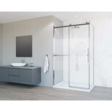 Душевой уголок Vincea Como Soft (VSR-1CS1013CL) 130х100х195 см, профиль хром/стекло прозрачное 8