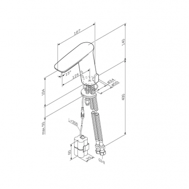 Смеситель для раковины AM.PM Inspire V2.0 (F50A02322) сенсорный, чёрный матовый 9