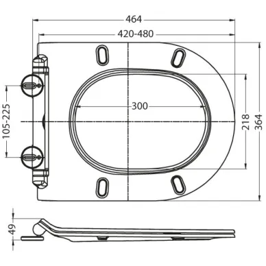 Инсталляция BelBagno Kraft (BB064CHR/BB2111SC/BB002-80/BB007-PR-NERO.M) в комплекте с кнопкой, унитазом и крышкой микролифт (4 в 1) 8