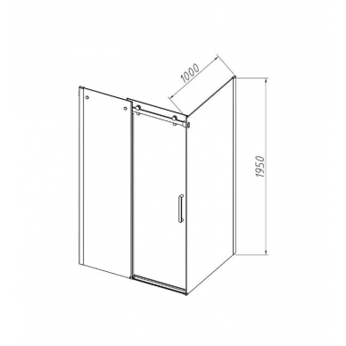 Душевой уголок Vincea Como-N (VSR-4CN1012CL) 120х100х195 см, профиль хром/стекло прозрачное 5
