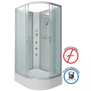 Душевая кабина Niagara Classic  120х90 L (NG-33294-14LBKG) с гидромассажем 13