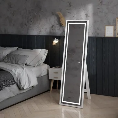 Зеркало Teymi Helmi White Edition T20243 напольное, с подсветкой, сенсор, белый, 49 см 9
