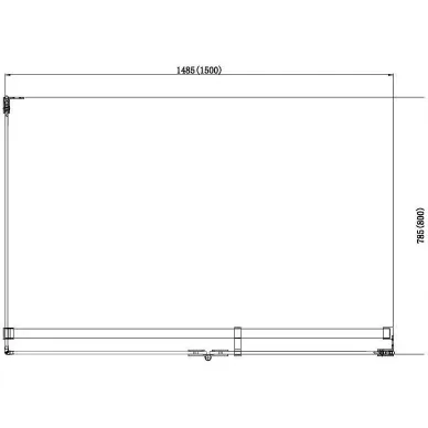 Душевой уголок Aquanet Beta NWD1231 150x80 см, левая 5