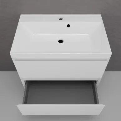 Тумба для ванной Style Line Манхэттен ЛС-00002362 70см, подвесная, белая матовая 6